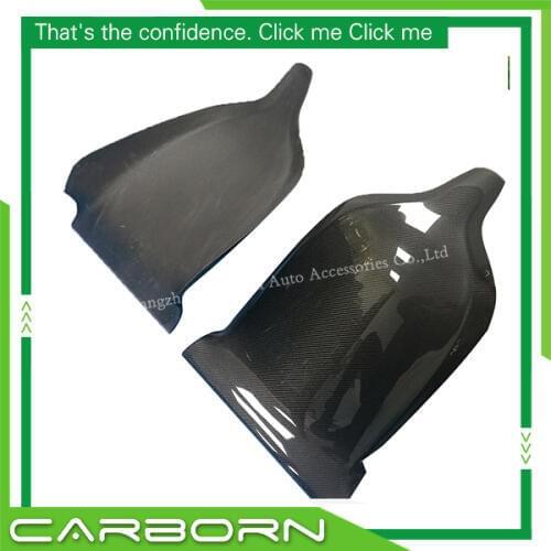 For Tesla Model S Sedan 2014-2015 Carbon Fiber Seat Back Cover-Black Color 2 Pieces