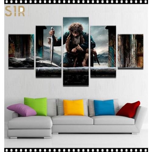 Wall Painting Canvas Printing HD Classic Movie Animation 5 Panel Home Decoration Template Living Room Poster Anime Decor Hero