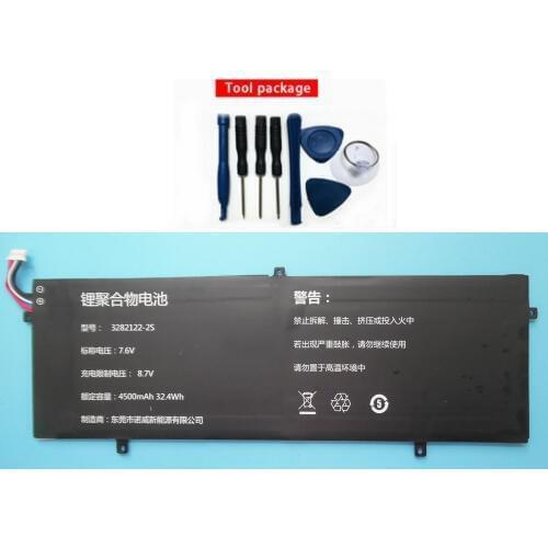 Original size replacement battery for Zhongbai Jumper EZbook MB10 LB10 batteries+tool