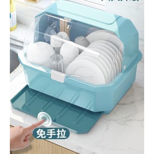 Dustproof and moisture-proof kitchen storage rack Bowl storage box line reinforcement bowl box bowl and dish all kinds of