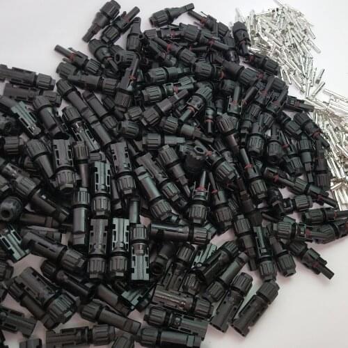 1000 Pairs/Lot Male and Female Solar Panel Connector Used for Solar Cable Suitable Cable Cross Sections 2.5mm2~6.0mm2 IP67