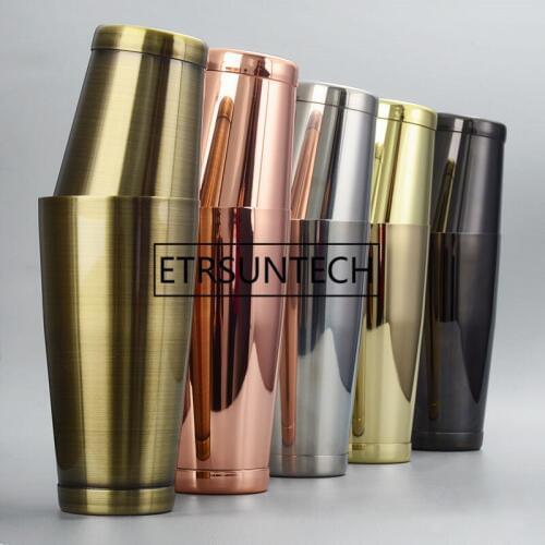 Cocktail Shaker Boston Shaker: 2-piece Set: 18.6oz weighted & 25oz Weighted Professional Bartender Bar Tool