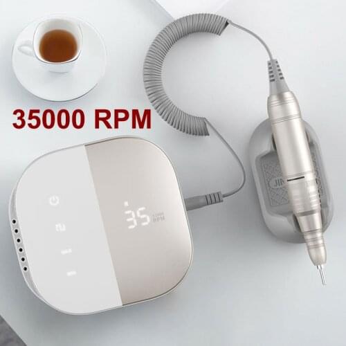 Nail Drill Machine 35000RPM Electric Nail Sander HD Display Metal with Nails Accessories Tools Professional Electric Nail Files