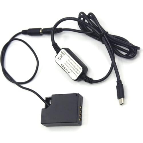 USB-C PD Adapter Cable+NP-W126 DC Coupler for Fujifilm X-A2 A3 X-E2s X-Pro2 T20 T10 X-T30 X-T1 T2 X-T3 E3 Camera