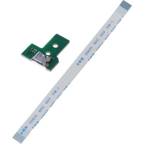 USB Charging Port Board With 12 Pin Flex Cable For JDS-030 PS4 Controller