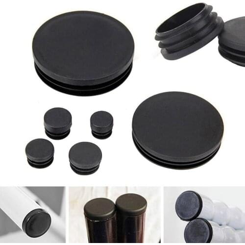 10pcs Plastic tube end cap 25mm Round steel pipe Insert Plugs non-slip furniture chair leg Cover table feet floor protector pads