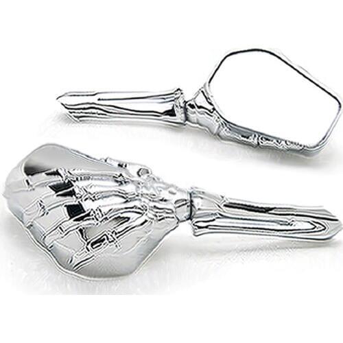 Brand newne Chrome Custom Motorcycle Skeleton Mirrors For Yamaha Roadliner Road Liner Midnight XV