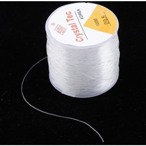 1 Roll Clear Elastic Thread Jewelry Making Cord Accessories 100 Meters