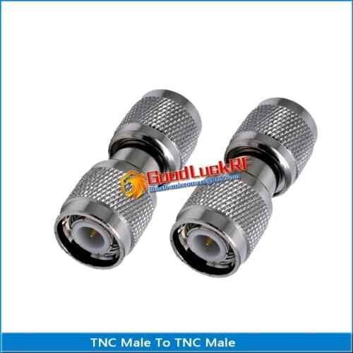 1X Pcs High-quality Dual TNC Male To TNC Male Plug Brass Straight RF Adapters Coaxial Connector