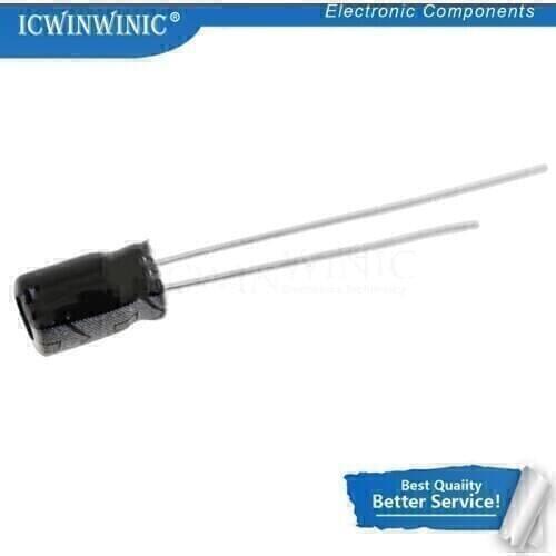 100piece 25V100UF 6*12mm 100UF 25V 6*12 Electrolytic capacitor New original