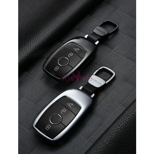 For Mercedes Benz AMG 2016 2017 2018 E Class W213 Key Chains Case Ring Cover Titanium Alloy Car Styling Accessories