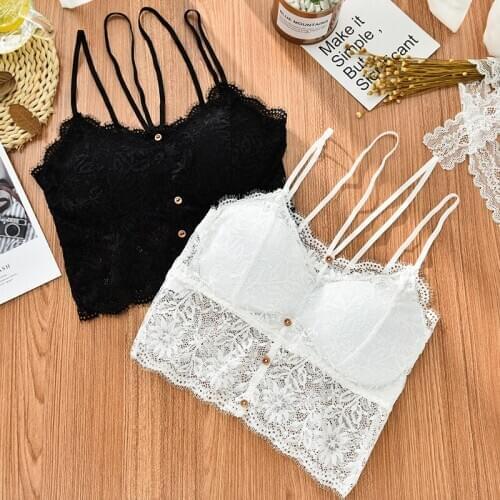 Lace Bralette Tube Top Women Lace Bra Female Sexy Lingerie Beauty Back Brassieres Seamless Underwear Girl Bra Bandeau Crop Tops