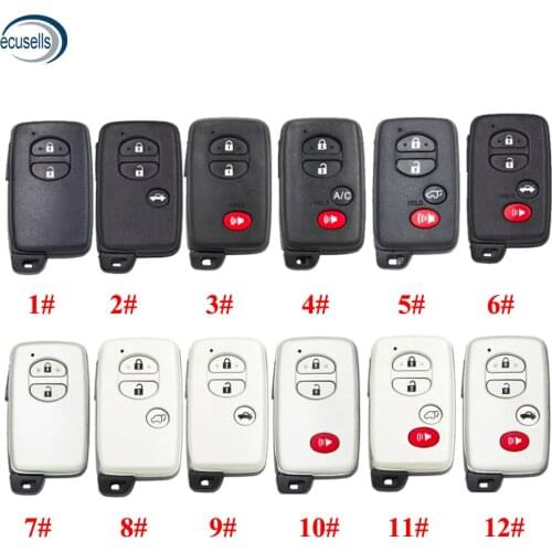 2/3/4 Buttons Remote Car Key Shell Case Fob for Toyota Avalon Corolla Camry Prius RAV4 Highlander 4 Runner Land Cruiser Venza