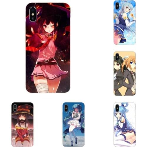 For Huawei Mate 9 10 20 P P8 P9 P10 P20 P30 P40 Lite Pro Smart 2017 Soft Cover Cases Japanese Anime Sexy Girl Konosuba