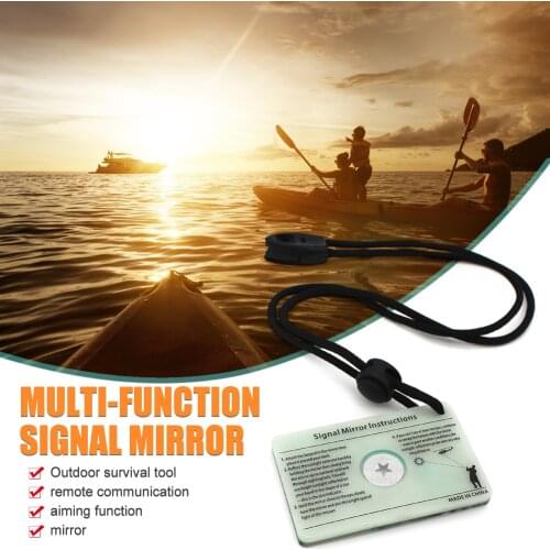 Marine Kayak Emergency Survival Tools Signal Mirrors Outdoor Survival Reflective Outdoor Camping Survival Signal Mirror