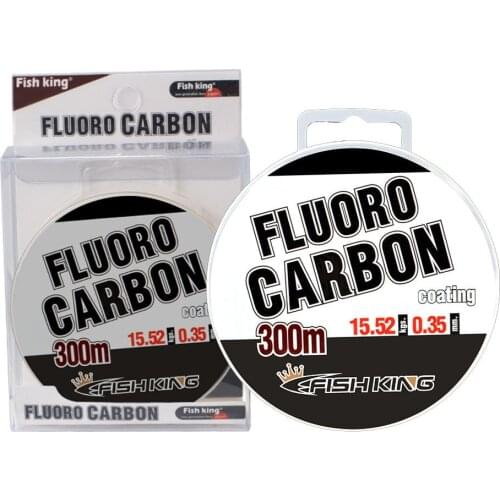 Full Sink Fluorocarbon Fishing Line 300m 0.30mm-0.50mm 100% Monofilament Carp Fishing Lines Leader Japanese Carbon Fiber Line