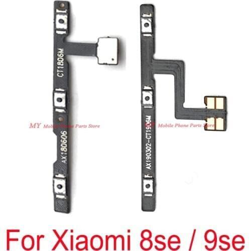 New Power Volume Switch ON OFF Flex Cable For Xiaomi Mi 8 9 SE 8se 9se Volume Power Side Buttons Key Flex Cable Repair Parts