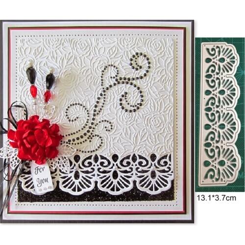 Metal Cutting Dies Lce border Wedding Card Die cutter Stencil DIY Scrapbook Paper Photo Craft Template Dies