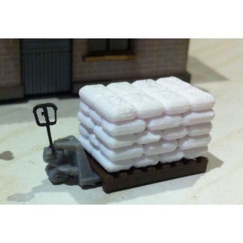 1/87 Model Train ho scale station warehouse and cargo trailers architectural model material Free Shipping