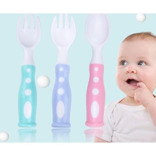 Plastic Toddler Utensils Set Kids Spoons BPA Free Dishwasher Safe Toddler Silverware Brightly Colored Kid Plastic Cutlery Set Gr