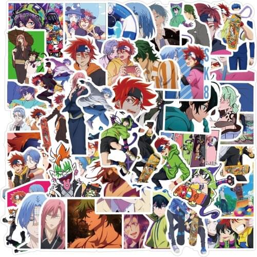 50PCS SK8 The Infinity Stickers Toy For Children Cartoon Anime SK EIGHT Sticker DIY Skateboard Bicycle Graffiti Decal Sticker F3