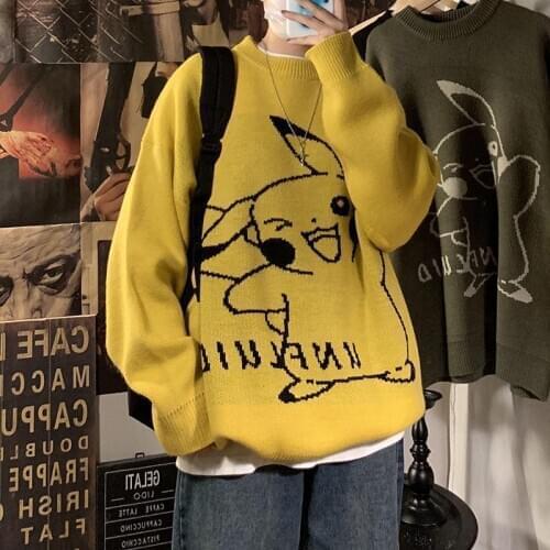 New fashion mens Korean hip hop long sleeve loose casual fashion knitwear