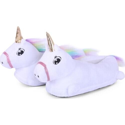 New Unisex Animal Cartoon Unicorn Shoes for Girls Toddler Children Winter Funny Cosplay Wear Baby Slippers Costume