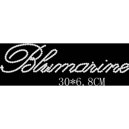 New arrival free shipping rhinestone motif transfer image for pillow case for bedding words fashion for UK