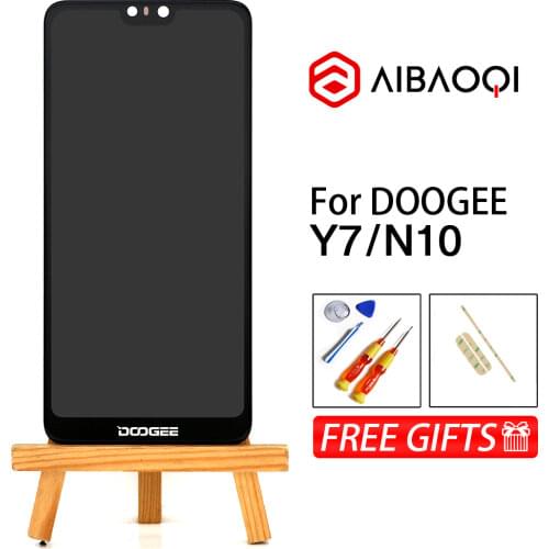 AiBaoQi New Original 5.84 inch Touch Screen+1080x2280 LCD Display Assembly Replacement For Doogee Y7/N10 Phone