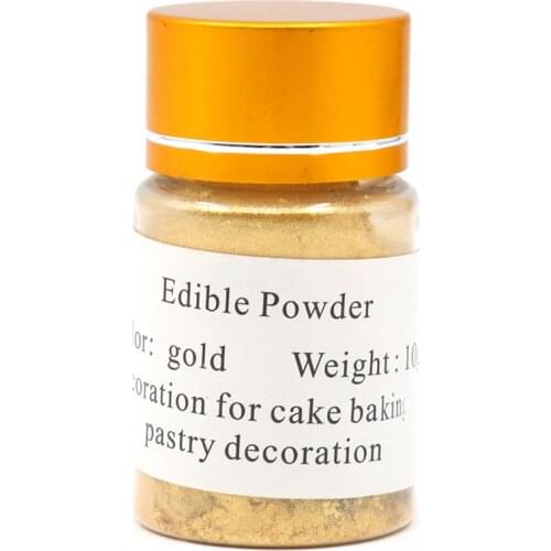 10g Edible Food Coloring Gold Powder in Cake Decoration Pastry Bread Colorantes Comestibles Baking Ingredient Gold Food Powder