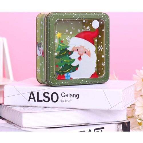 Holiday favors for guests Christmas box package Food box container house Shopper with print paper packaging bags Party accessori