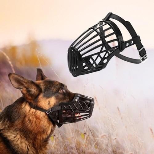 Dog Adjustable Plastic Basket Muzzle Puppy Mouth Cover Anti-barking Pet Supplies for Medium Dog Adjusting Bark Chew Muzzles