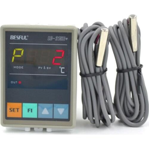 Temperature Controller Solar Hot Water Circulation Pump Temperature Difference Controller Instrument With 2 Sensor Lines