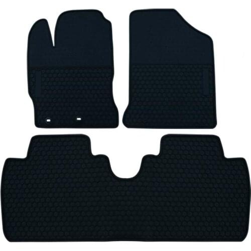 Special Rubber Car Floor Mats for Toyota Yaris No Odor Waterproof Carpets