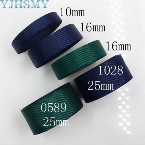 YJHSMY J-171120-L16MM,10/25 mm 10 yards Solid Color Ribbons Thermal transfer Printed grosgrain Wedding Accessories DIY materials