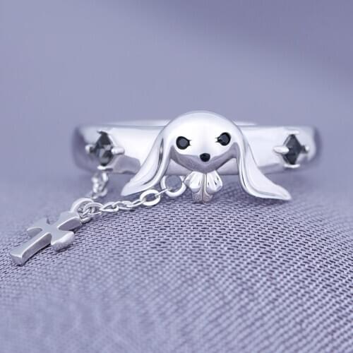 Yosuga no Sora sora rabbit ring adjustable 54-60mm high quality jewelry Cos Limit fashion cosplay Christmas gift thoughtful