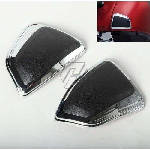2x Chrome Motorcycle saddle bag protector trim cover case for HONDA Goldwing 1800 GL1800 F6B 2012-2017