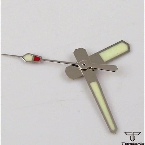 Green Luminous Gold Plated Automatic Watch Hand Needles for Japan NH35A NH36A 7S26 7002 7009 4R35 4R36