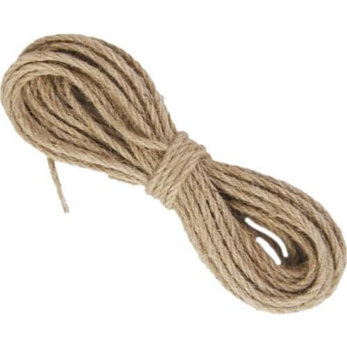 10m Natural Hemp cord Jute cord Sisal rope 3mm cord sack