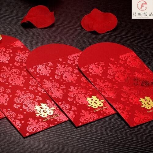 30pcs/lot Chinese High Quality Mimi Paper Bag Red Envelope New Year Red Pocket for Spring Festival Blessing
