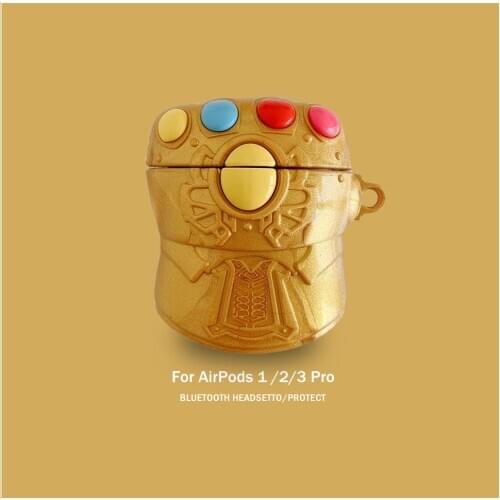 3D Earphone Case for Airpods Pro Case Silicone Cartoon Headphone/Earpods Cover for Air Pods Pro 3 Case Keychain