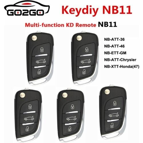 5PCS/LOT Keydiy NB11 Multi-functional KD Key Remote Control Auto Car Key 3BTN for Keydiy KD900 URG200 KD200 Key Programmer