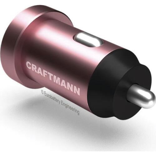 Craftmann Car Charger 4.8A (5V, 24W, Peach)