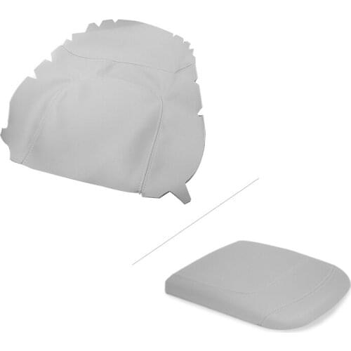 Car Accessory Center Console Armrest Box Leather Cover Sticker Trim For Ford F150 F-150 1997 1998 1999 2000 2001 2002 2003 Gray