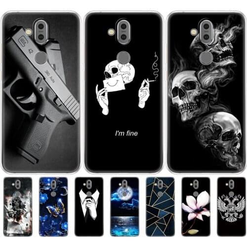 For Nokia 8.1 Case For Nokia 7.1 plus 2018 Cover Silicone Back Cover For Capa Nokia 8.1 / X7 2018 Case bumper coque etui animal