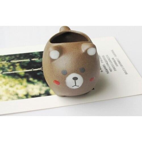 Flower Pot Cute Cartoon Thumb Basin Succulents Meaty Ceramic for Home Decoration HY99