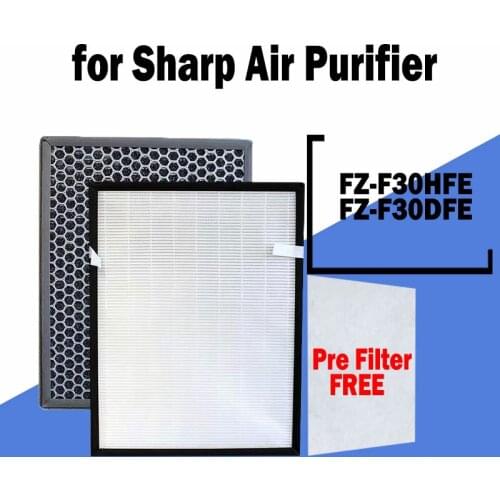 FZ-F30HFE FZ-F30DFE Air Purifier Replacement Hepa Filter Activated Carbon Filter for Sharp FZ-F30HFE FP-F30 FP-F30TA FP-J30TA