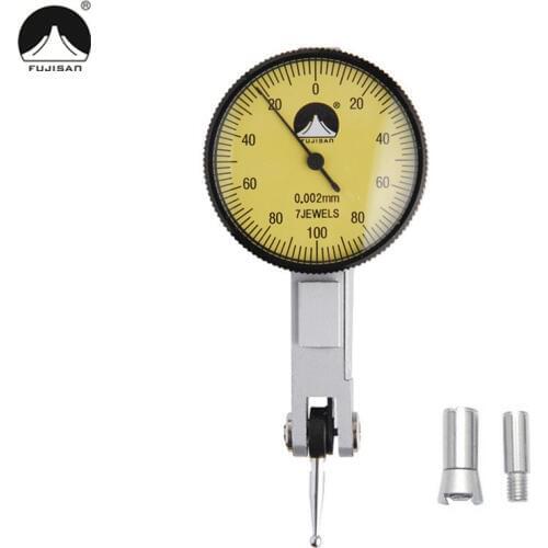 FUJISAN Dial Indicator 0-0.2mm/0.002mm Shockproof Dial Test Indicator Dial Gauge Measuring Tools