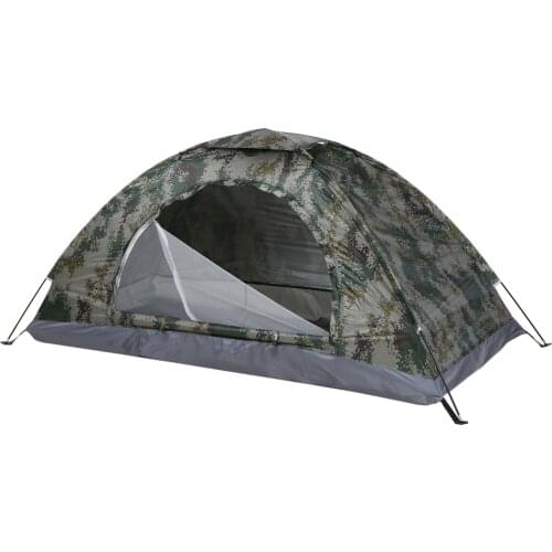 Camouflage Ultralight Camping Tent ice fishing Tent Camping Tent for 1/2 Person Single Layer Outdoor Portable Beach Tent