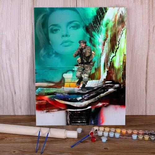 Landscape Adult Games Painting By Numbers Package Acrylic Paints 50*70 Canvas Pictures Paintings Crafts For Adults Art